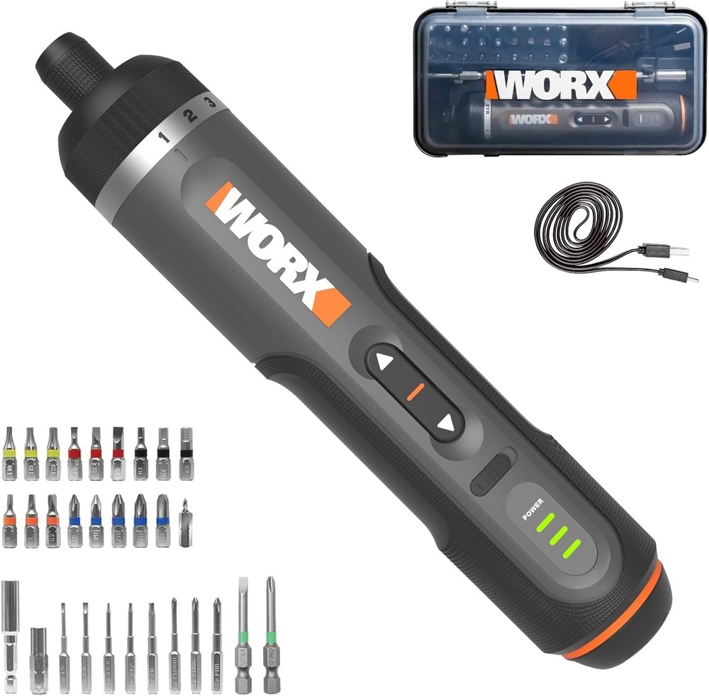 4V Lithium Screwdriver 30-Piece Accessory Kit WX242L