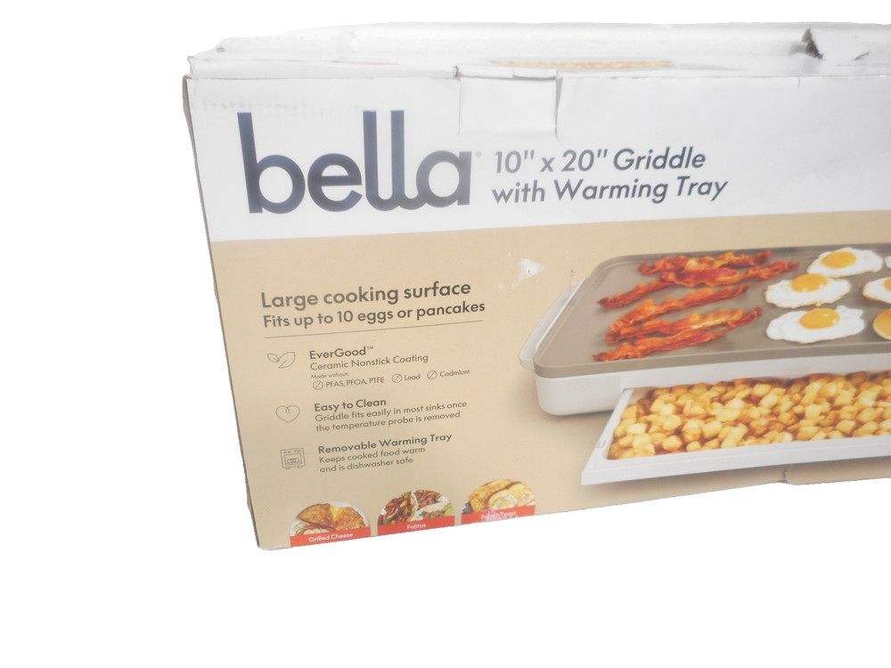Bella Griddle with Warming Tray 10" x 20"