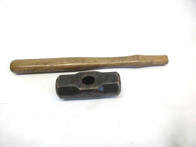 Vintage Marked 4 LB Double Faced Hammer or Mini Sledge Blacksmithing Forging