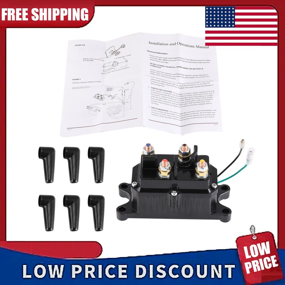 ATV UTV Winch Solenoid For Warn ATV Winch Contactor Solenoid Relay Switch