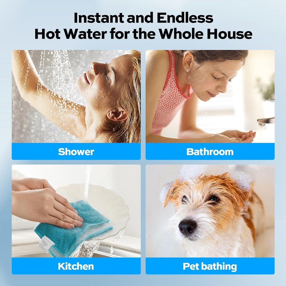 Used-14KW Electric Tankless Water Heater on Demand Instant Hot Water Whole House