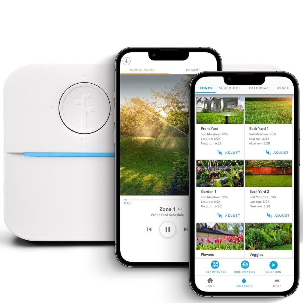 WiFi Smart Sprinkler Controller - 8-Zone Irrigation with App Scheduling & Rai...