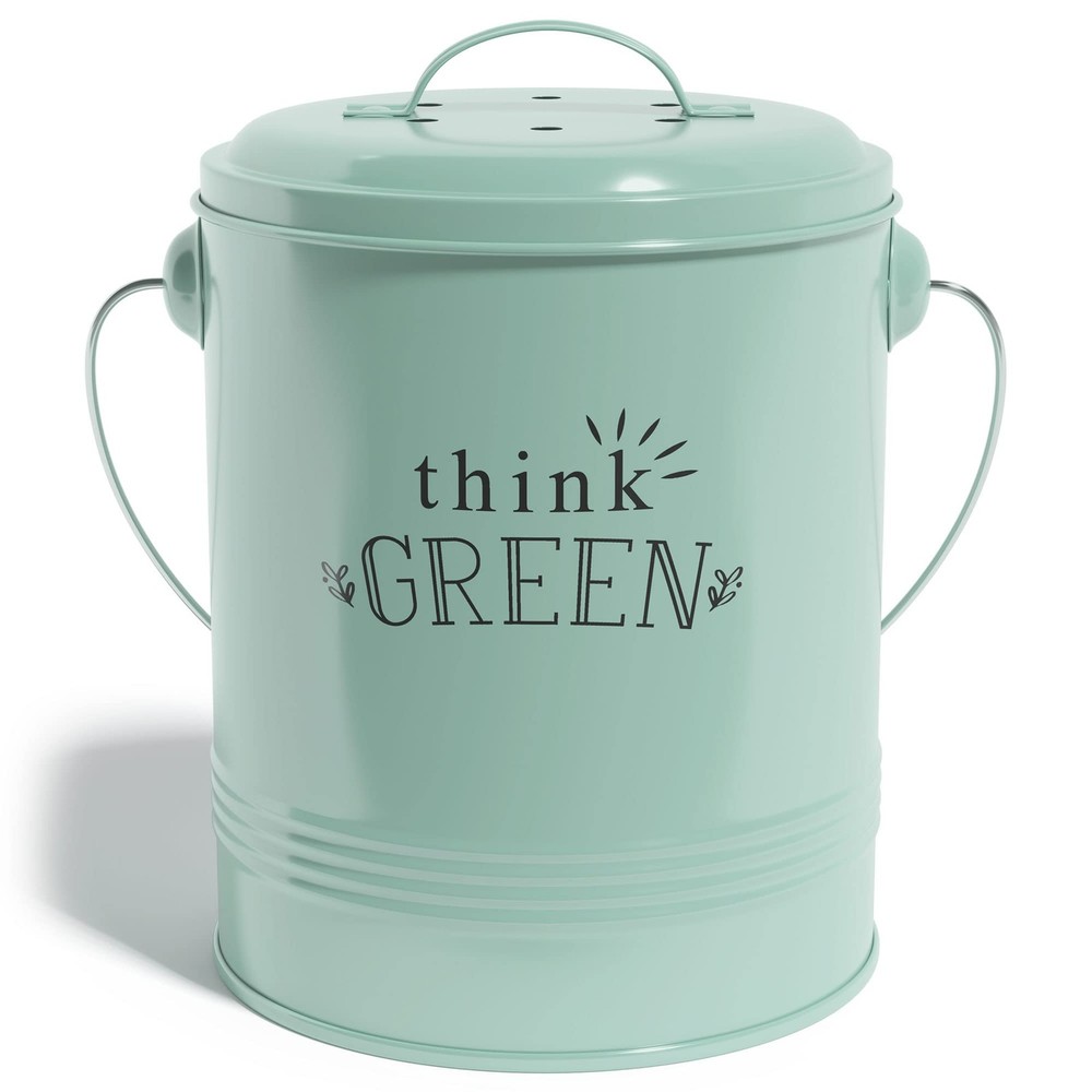 Barnyard Designs Compost Bin for Kitchen Counter - 1.2 Gallon Countertop Compost