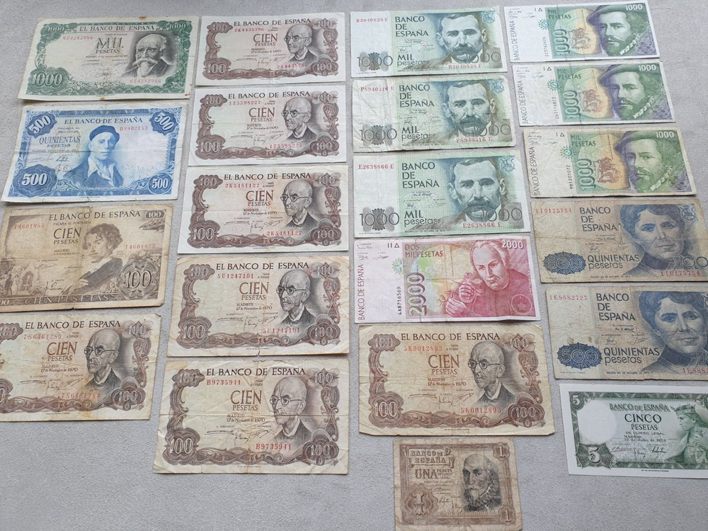 Spain Lot Banknotes