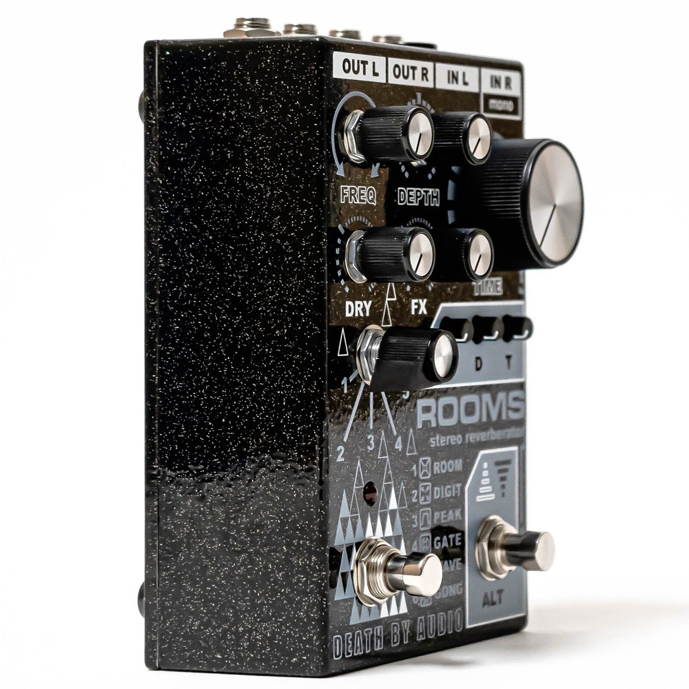 Death By Audio Rooms - Stereo Multi Function Reverb Effect Pedal - New