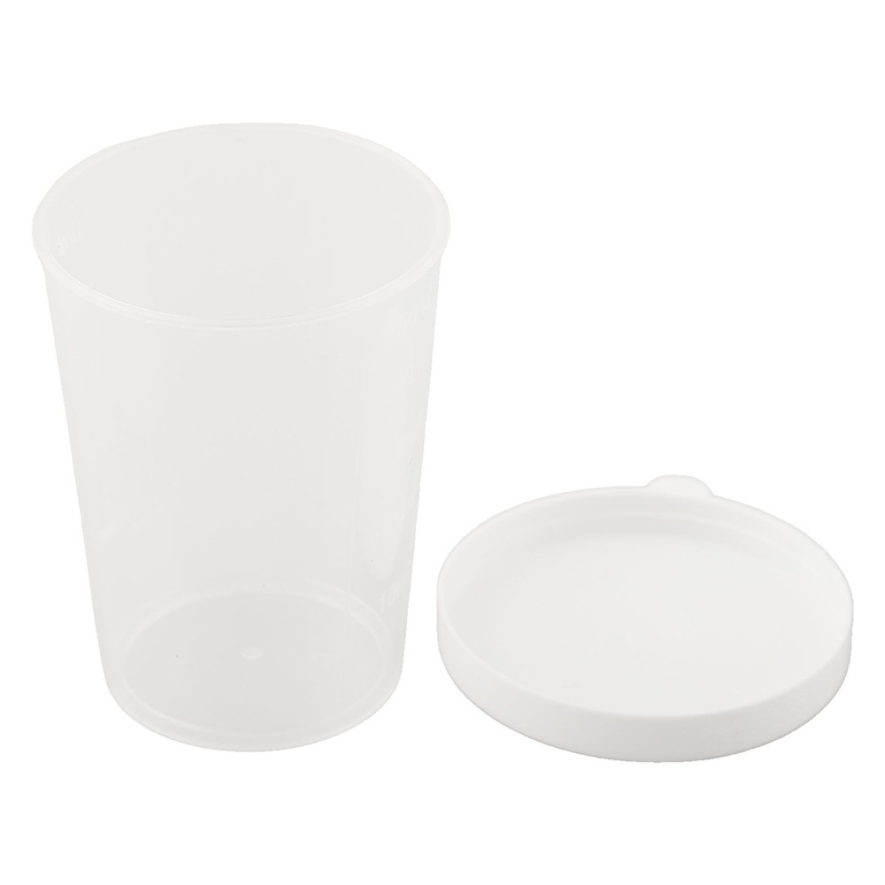 Measuring Cups Cup Transparent With White Lids Cap Container DIY Tools