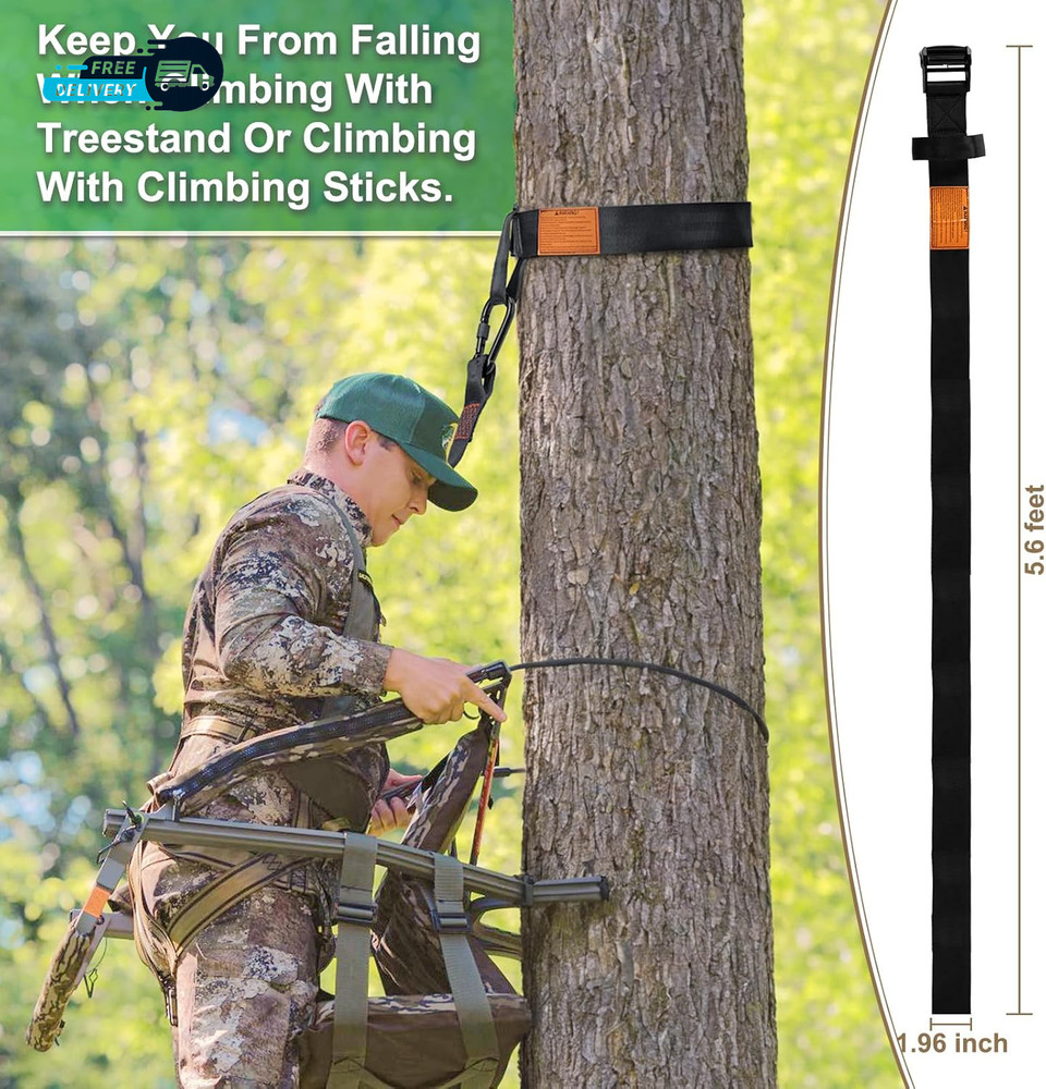 Tree Strap Hunting, Hunting Safety Harness Tree Strap, Tree Stand Safety Strap