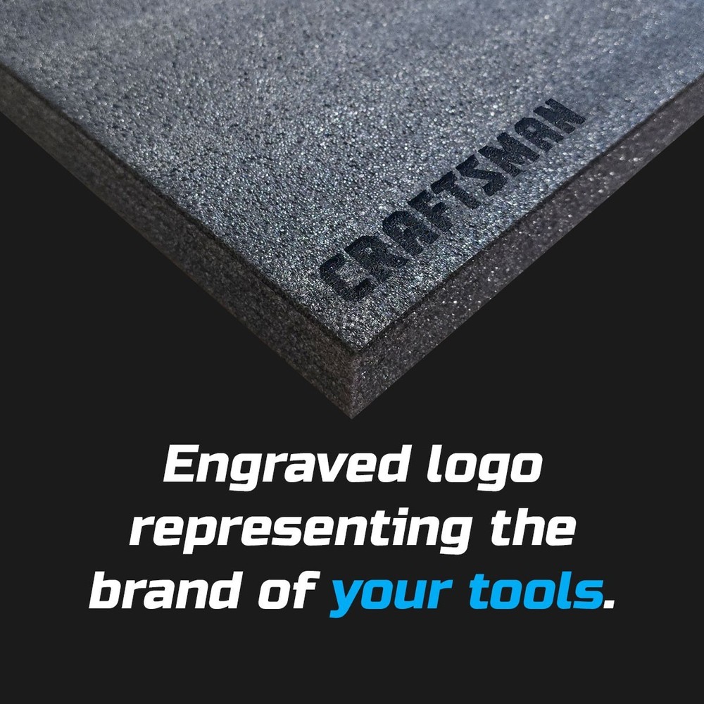 CRAFTSMAN DARK shadow foam tool tray insert storage organizer toolbox kit set