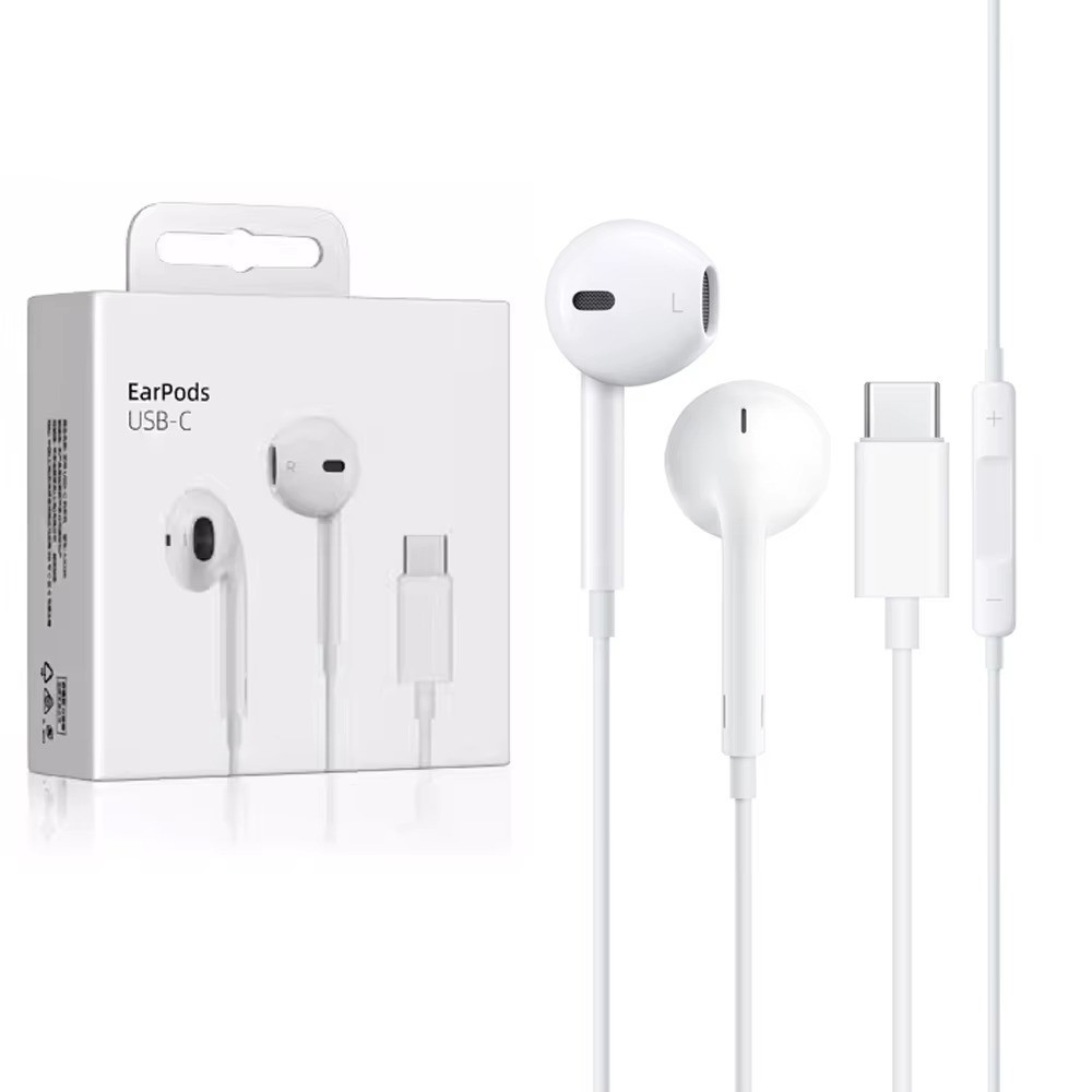 USB C Wired Earbuds In Ear Headphones Mic for iPhone 15 Android