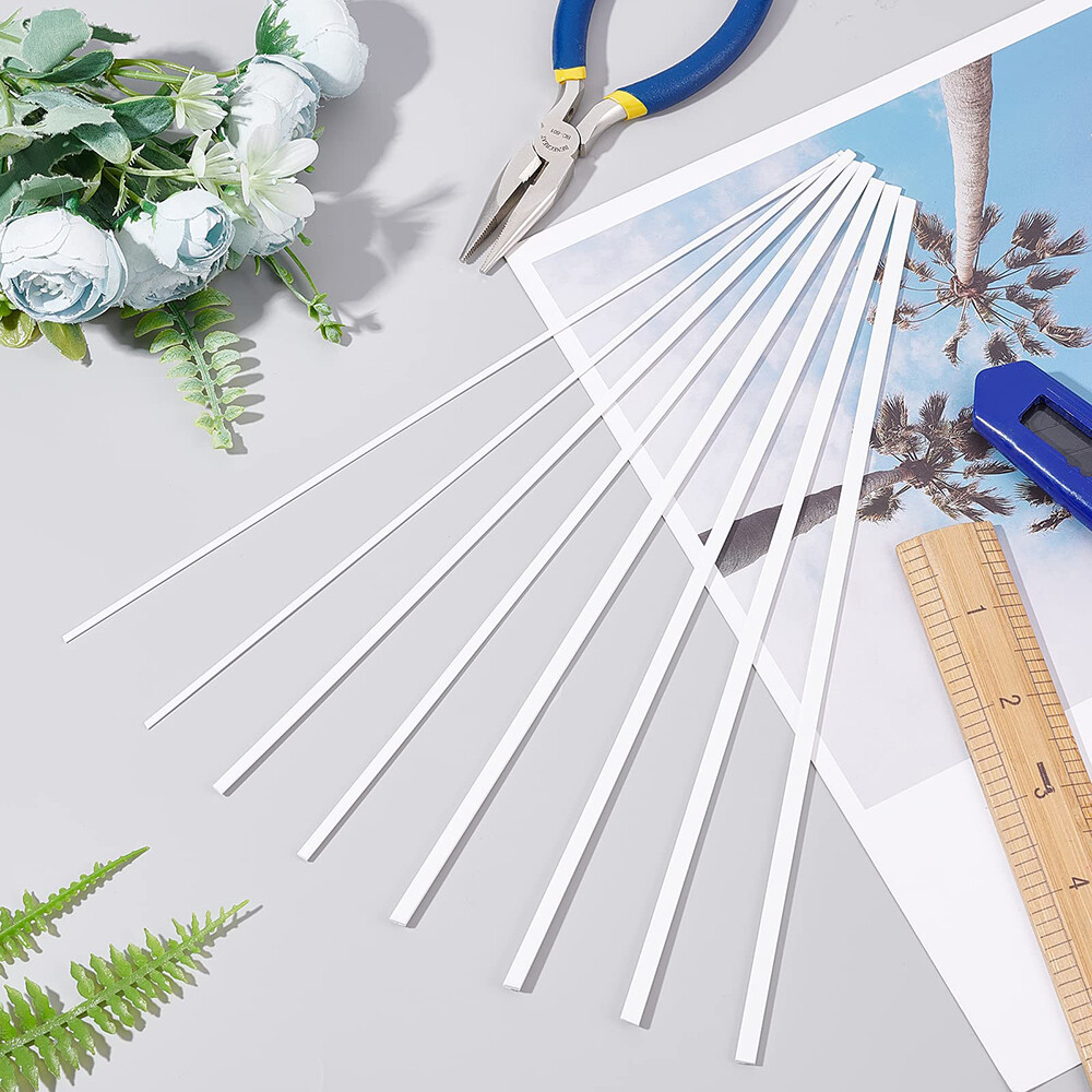ABS Bar Tube Styrene Plastic Strip/Round/Square/Angles Rod DIY Model Building