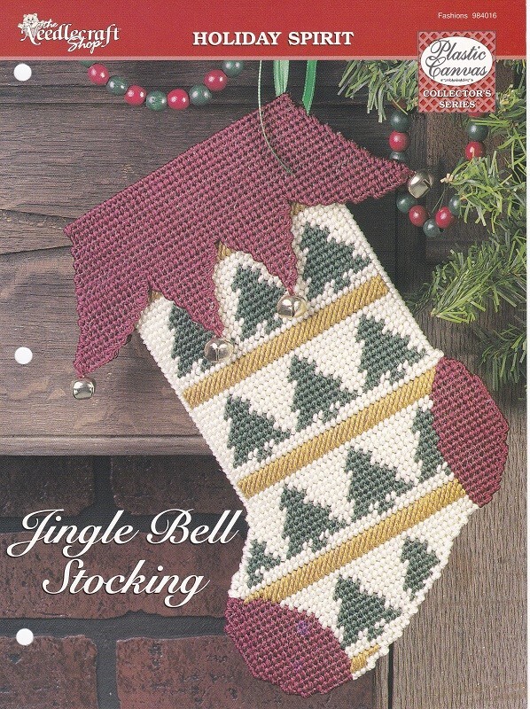 Needlecraft Shop JINGLE BELL STOCKING Plastic Canvas Pattern
