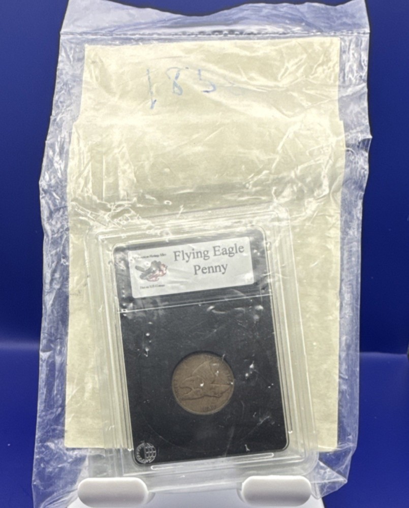 1858 P Mint Flying Eagle Cent with Small Letters Sealed With COA