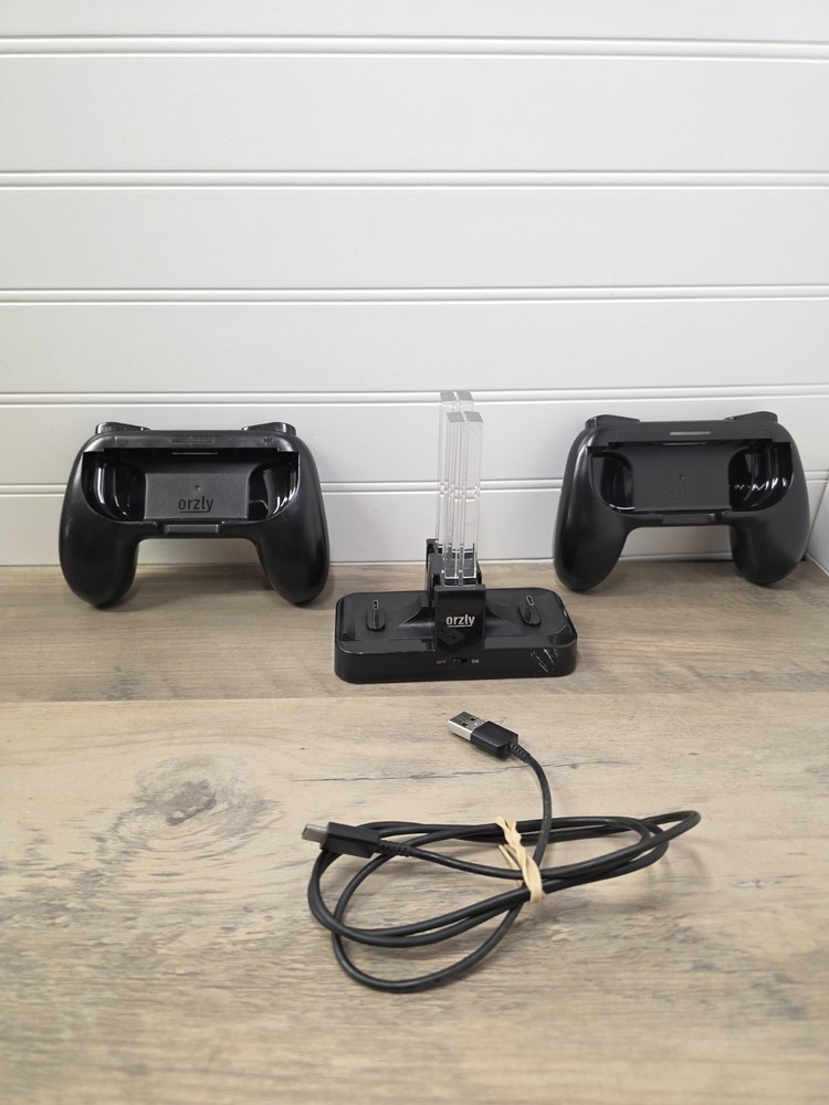 Orzly Black Nintendo Joy-Con Charging Dock Switch Game With Controller Charger