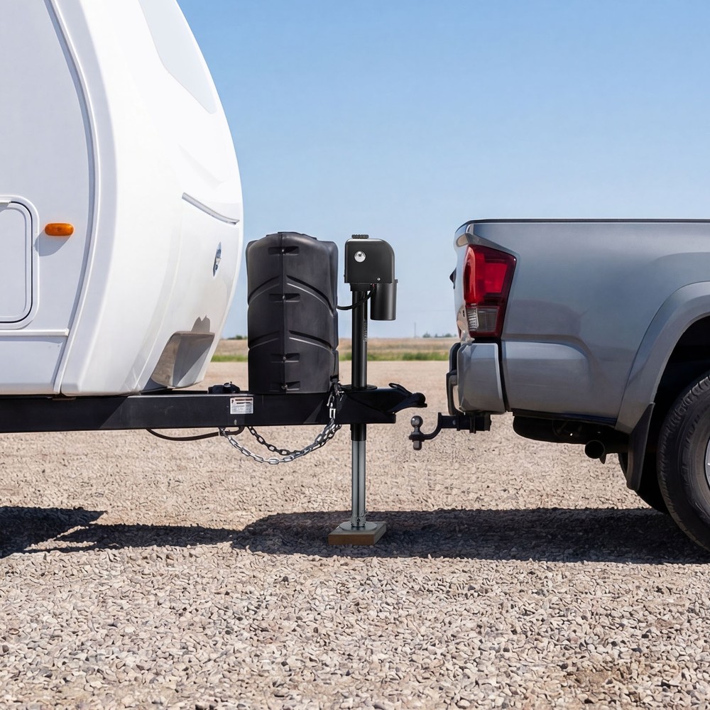 VEVOR Electric Trailer Jack 7500 lbs 9.84-27.84 in Electric Power Tongue Jack