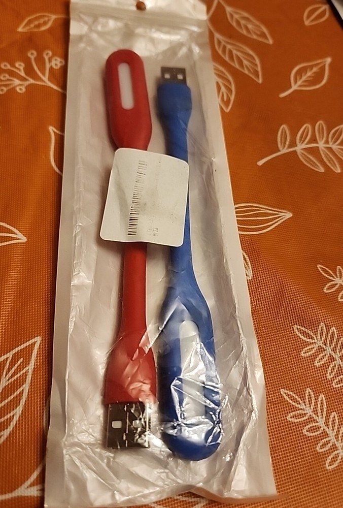 2 - Flexible USB LED Lights Lamps Keyboard Study Reading Notebook Laptop PC