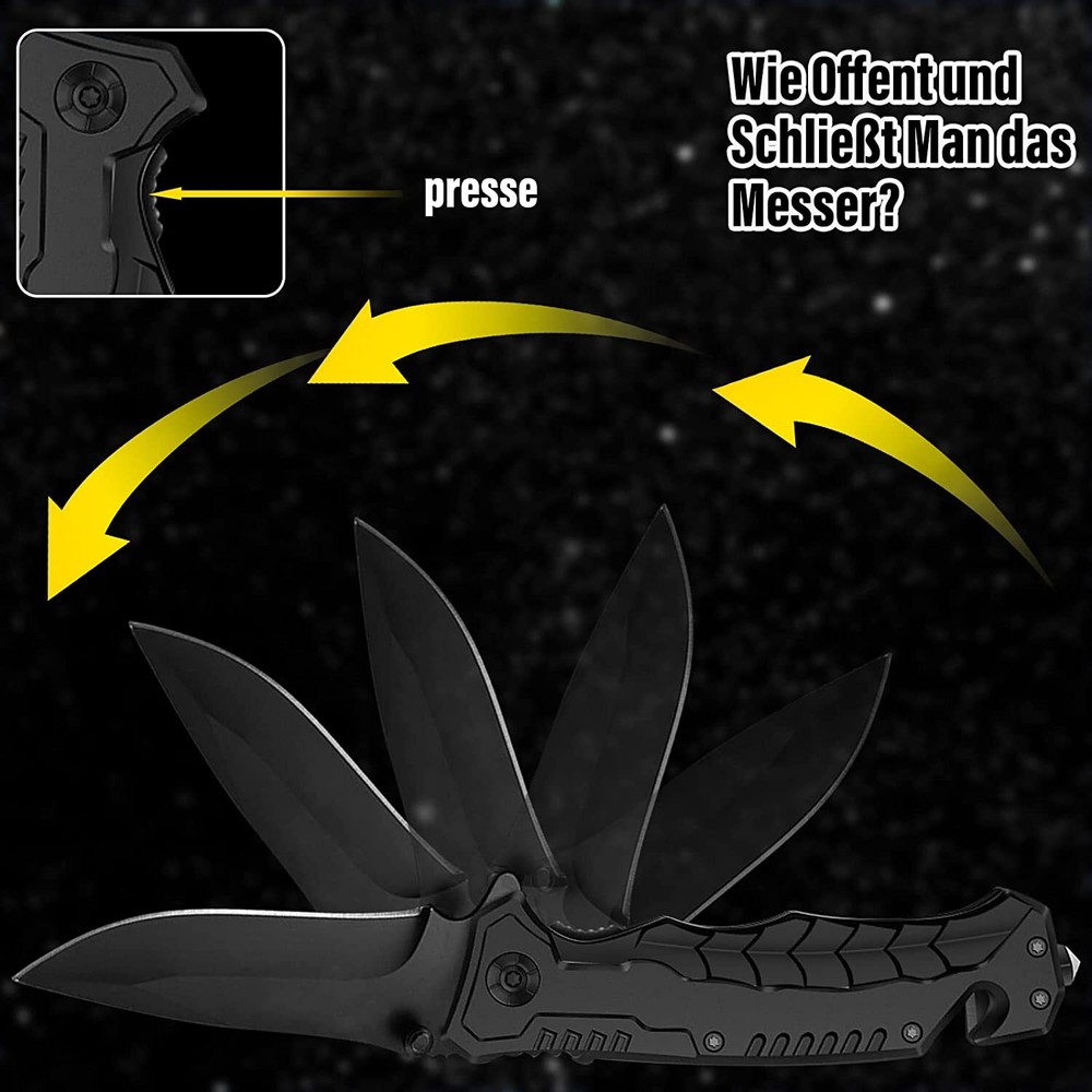 7.9” Tactical Spring Assisted Open Blade Folding Pocket Knife Hunting Knife Tool