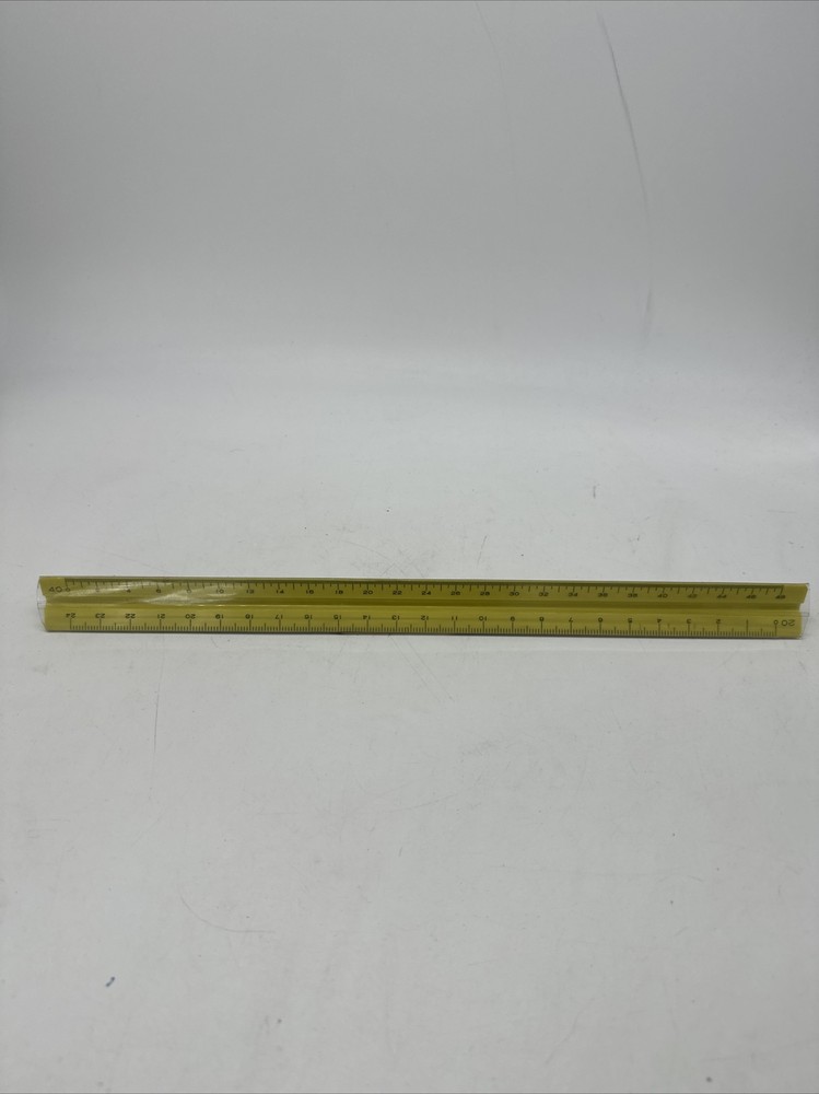 Vintage 12" PICKETT P-232E-ES Triangular Drafting Architects Scale Ruler