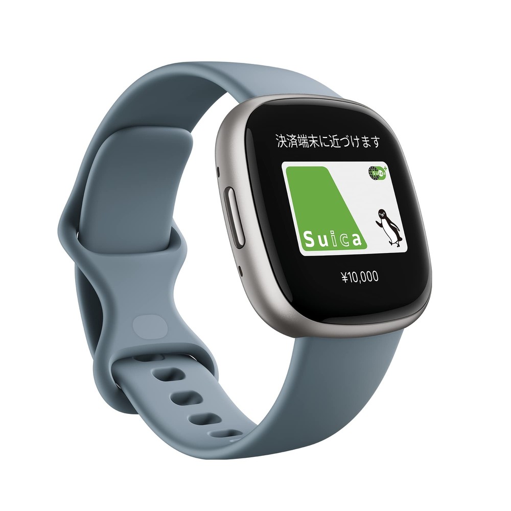 Fitbit Versa 4 Smartwatch, Waterfall Blue Alexa & GPS FB523SRAG