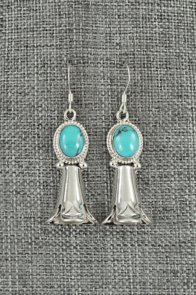Turquoise & Sterling Silver Earrings - Sharon McCarthy