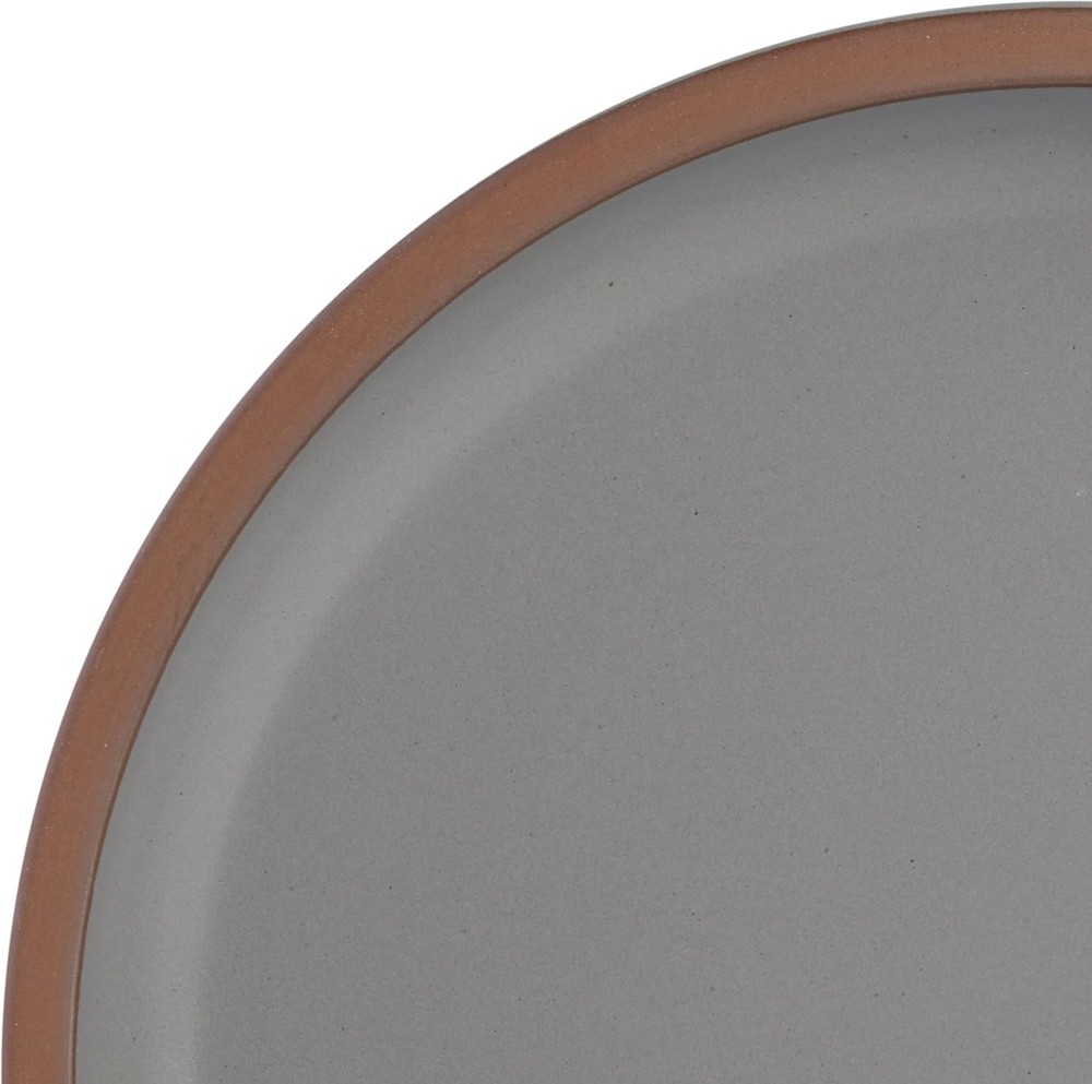 Lagos Coupe Dinnerware Set Service 4 16pcs Grey Grey Double Bowl)