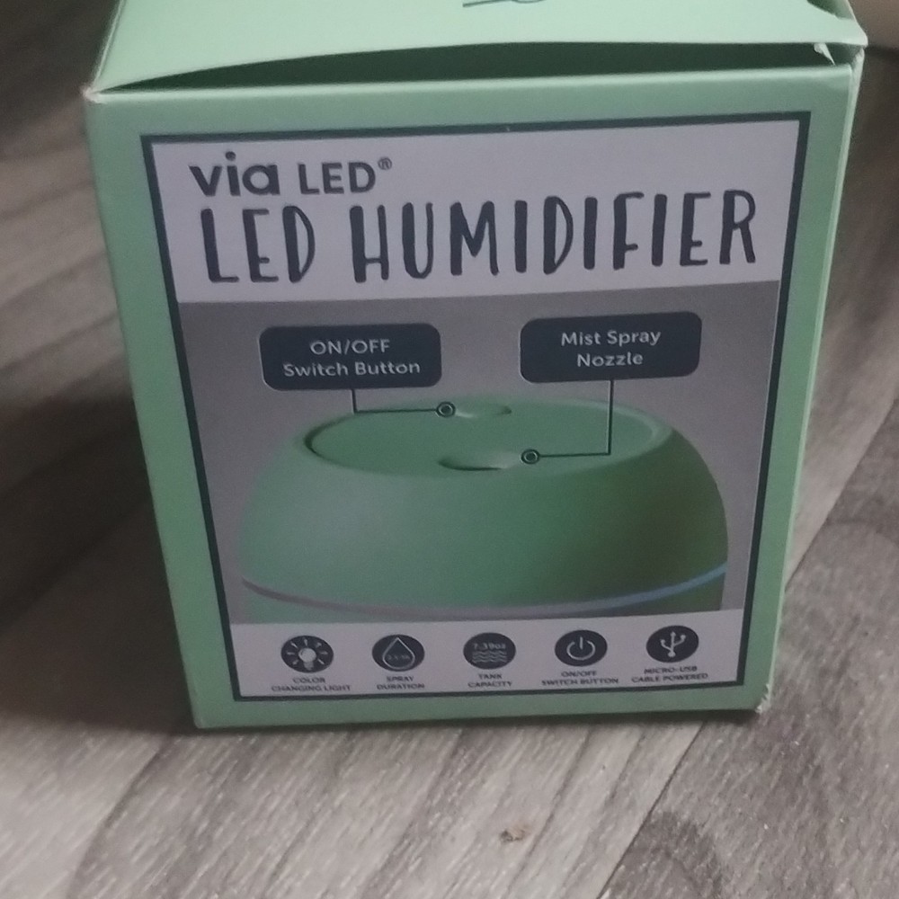 Mini LED Humidifier USB Mist Diffuser Color Changing Night Light Baby Room