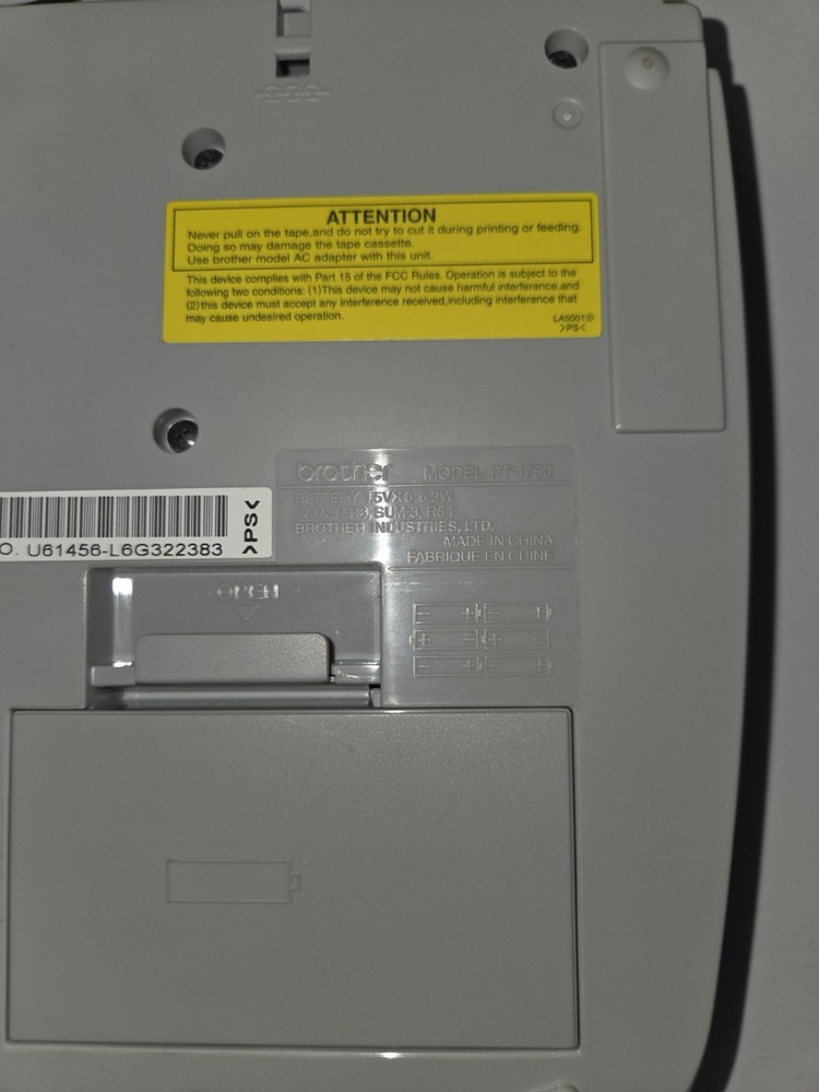 Brother P-touch PT-1750 Electronic Label Maker Tested and Working