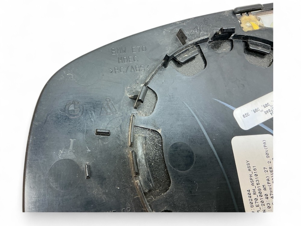OEM BMW X5 X6 E70 E71 E72 RIGHT SIDE AUTO DIMMING HEATED MIRROR GLASS