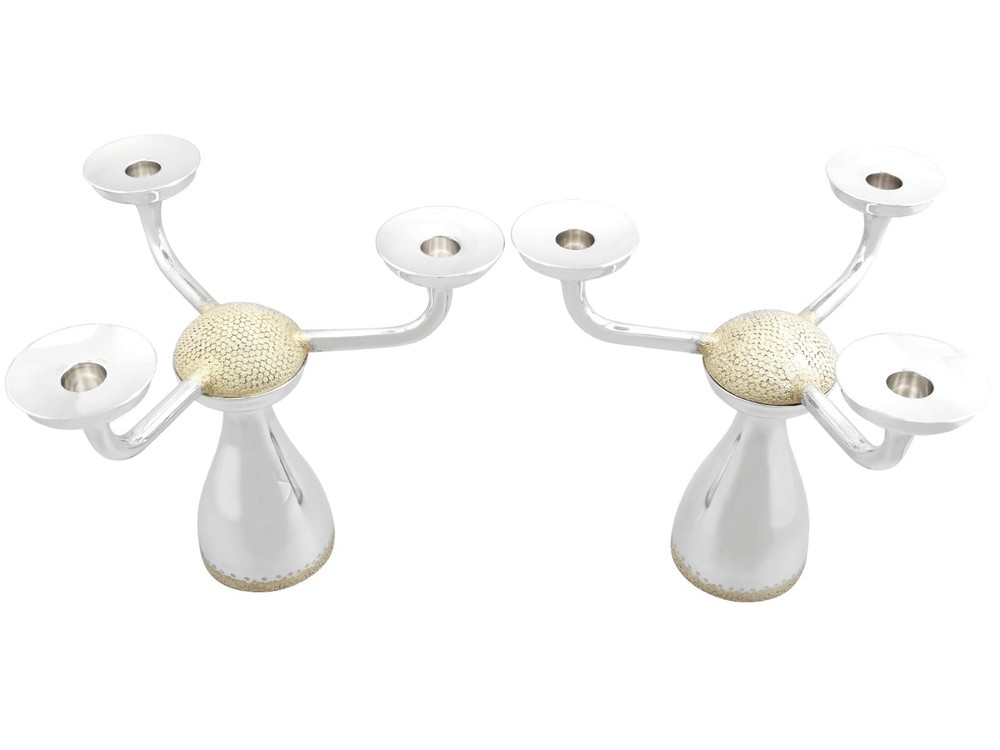 Sterling Silver Three Light Candelabra Vintage (1992)