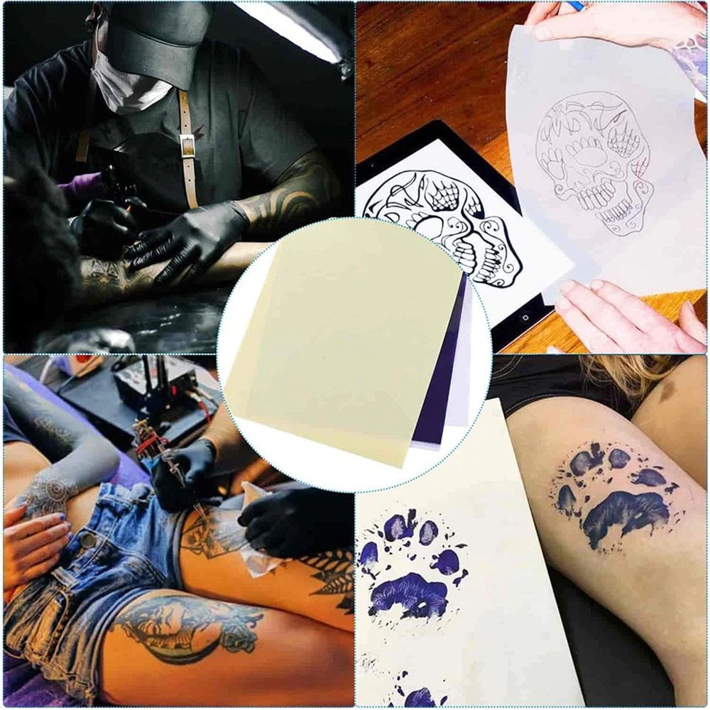 4 Layer Tattoo Stencil Paper A4 20-200 Pack Clear Transfer for Thermal/Hand