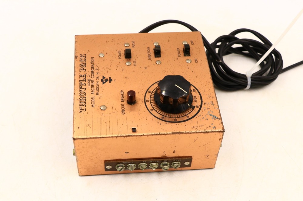 Model Rectifier Corp. Throttle Pack Train Railroad Control Transformer Model 3
