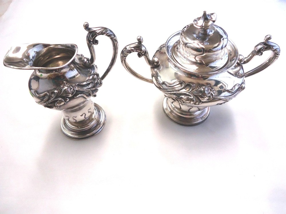 DERBY SILVER CO QUADRUPLE PLATE POT