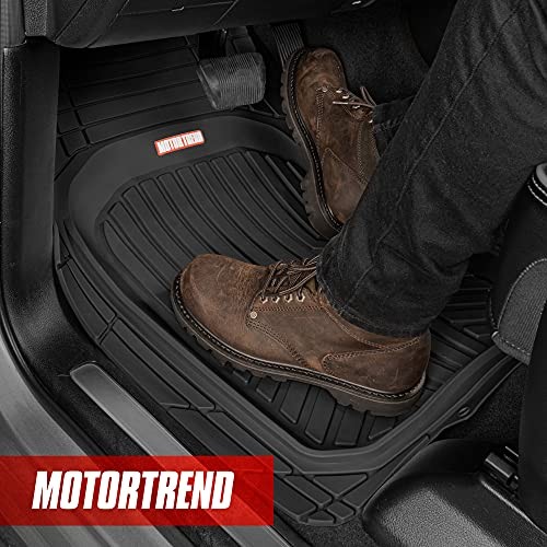 Premium FlexTough Plus All-Protection DeepDish Front & Rear Mats with Black