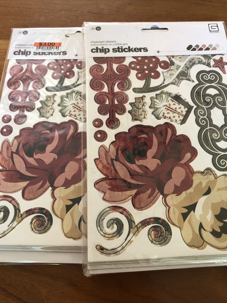 Basic Grey Wassail~chipboard stickers BNIP Holiday Two Packages
