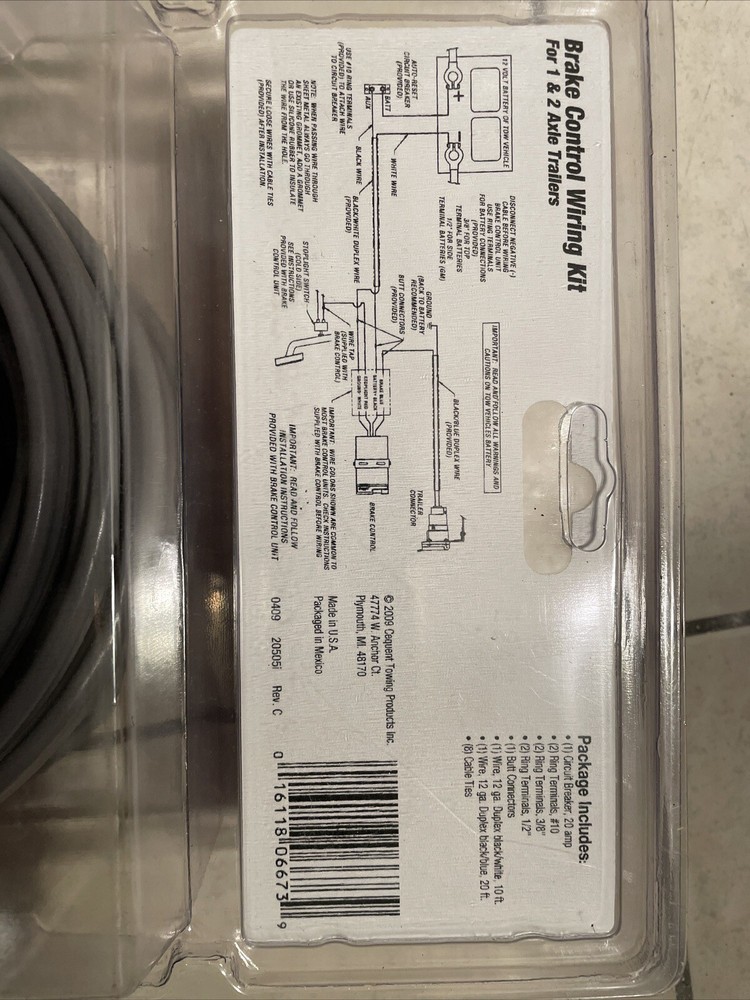 Tow Ready: Brake Control Wiring Kit #20505