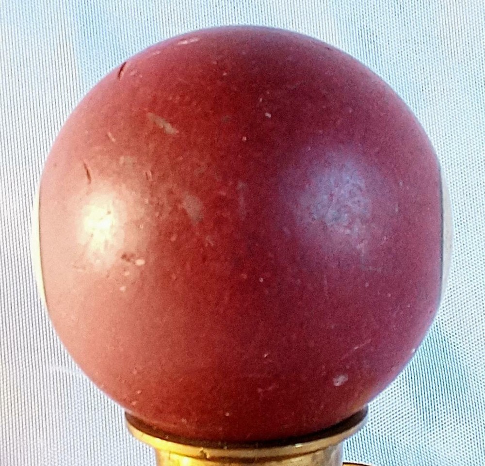 Antique Clay Billiard Pool Ball #7