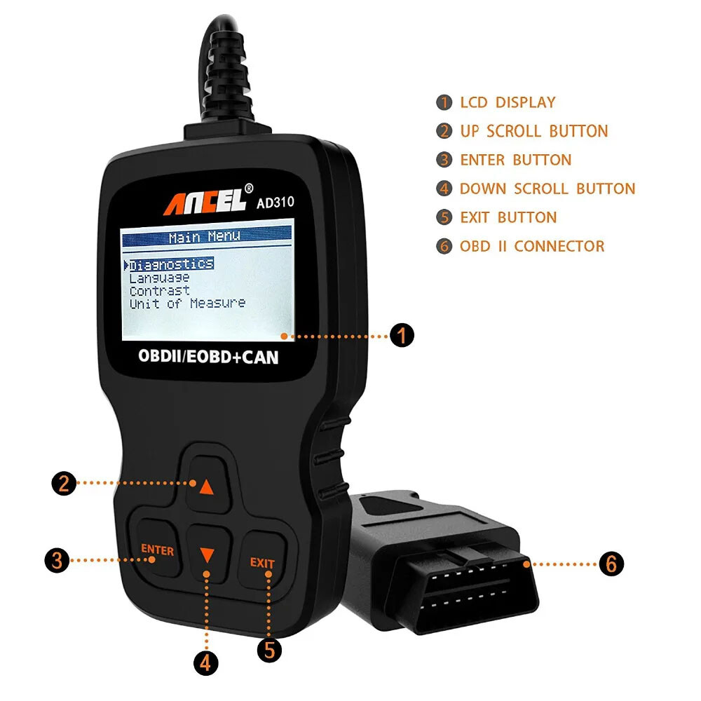 Bluetooth Code Reader Car Engine OBD2 Scanner Battery Test Diagnostic Scan Tool