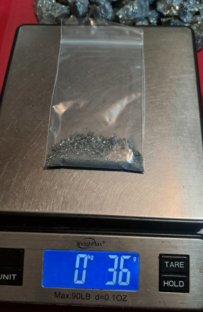 Antimony Metal Element - Fine Crush - 99.77% - 30 Grams - 1 oz.
