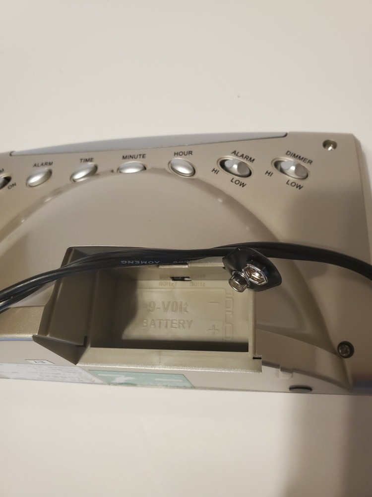 MAG Digital Alarm Clock Red Led gray color