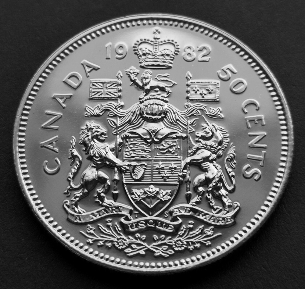 ***  CANADA  50  CENTS  1982  ***  SPECIMEN  ***