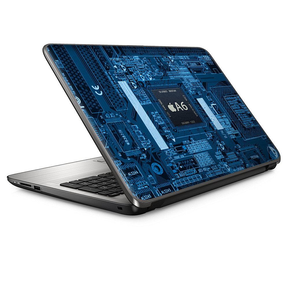 Universal Laptop Skins Wrap for 14" - circuit2 blue