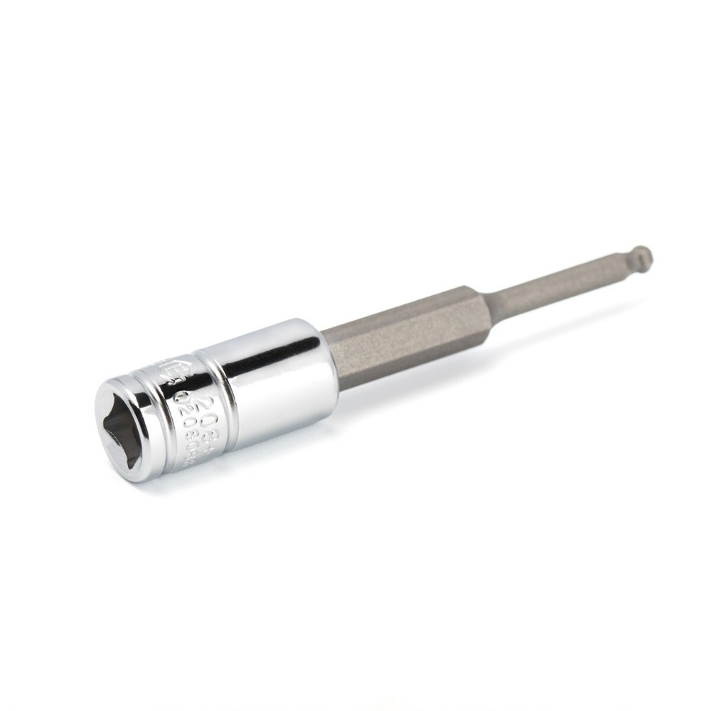 Genius Tools 1/4" Dr. 1/8" Wobble Hex Bit Socket, 70mmL - 208+5308