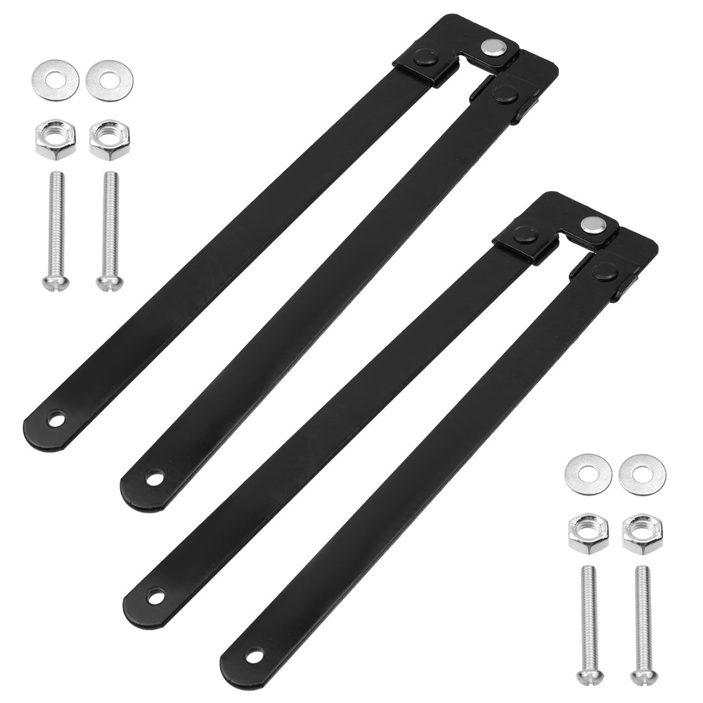 2pcs Folding Step Ladder Hinge Replacement Kit Black Herringbone Ladder Tie R...