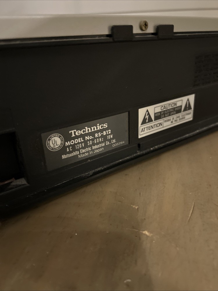 VINTAGE TECHNICS STEREO CASSETTE DECK RS-B12 DOLBY SYSTEM ONE TOUCH RECORD