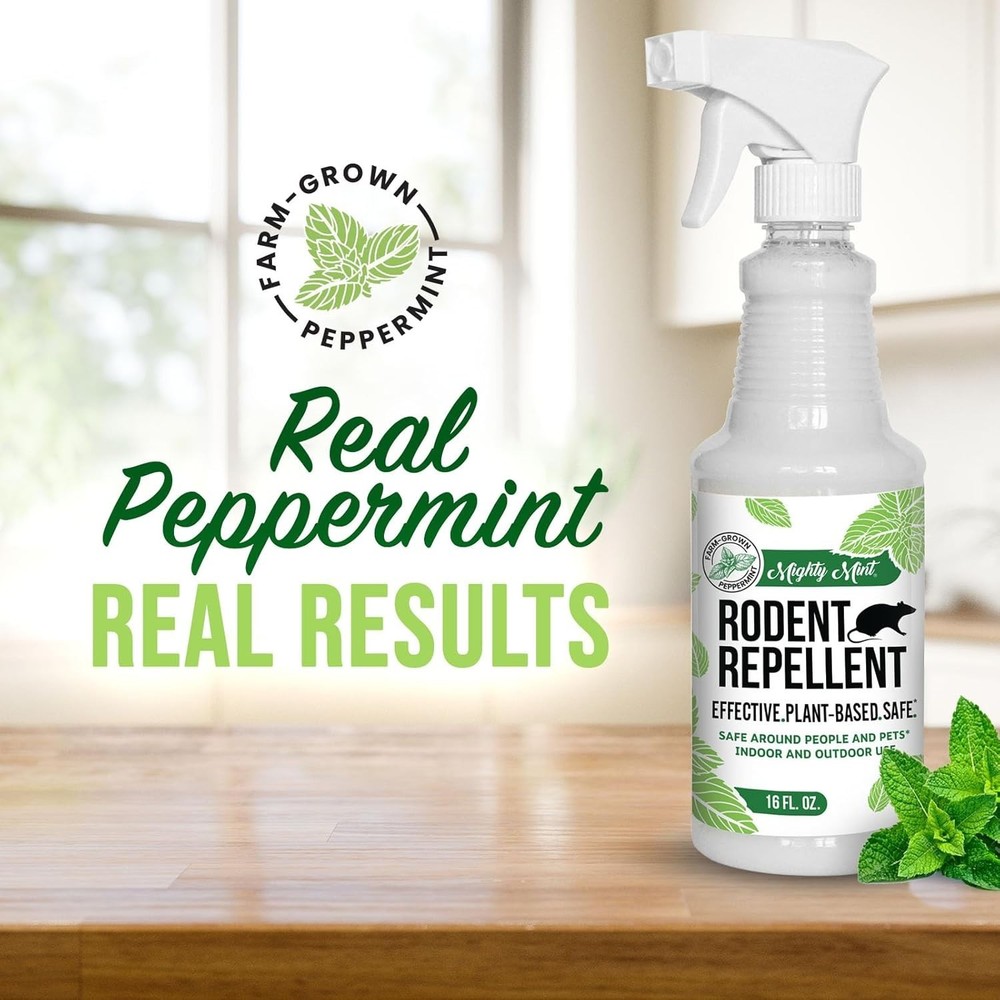 Extra-Strong 16 oz Peppermint Oil Spray - Pet-Friendly Rodent Control Solution