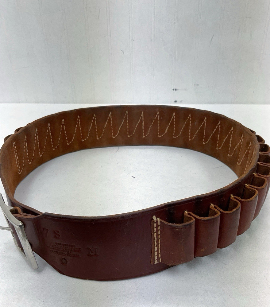 Vintage The George Lawrence Leather Ammo Belt | Size Medium