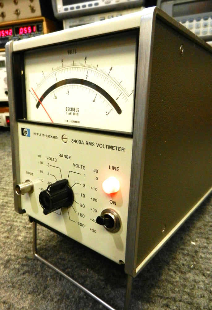 HP 3400A RMS Voltmeter [Last H/W Rev SN: 2415A36152] Clean, Tested & Working