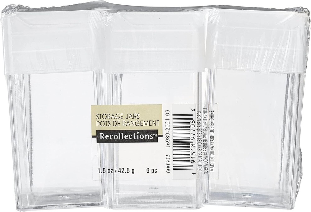 Recollections Storage Jars One 6 Pack