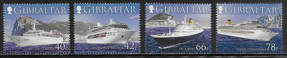 Gibraltar Scott #'s 1052 - 1055 MNH