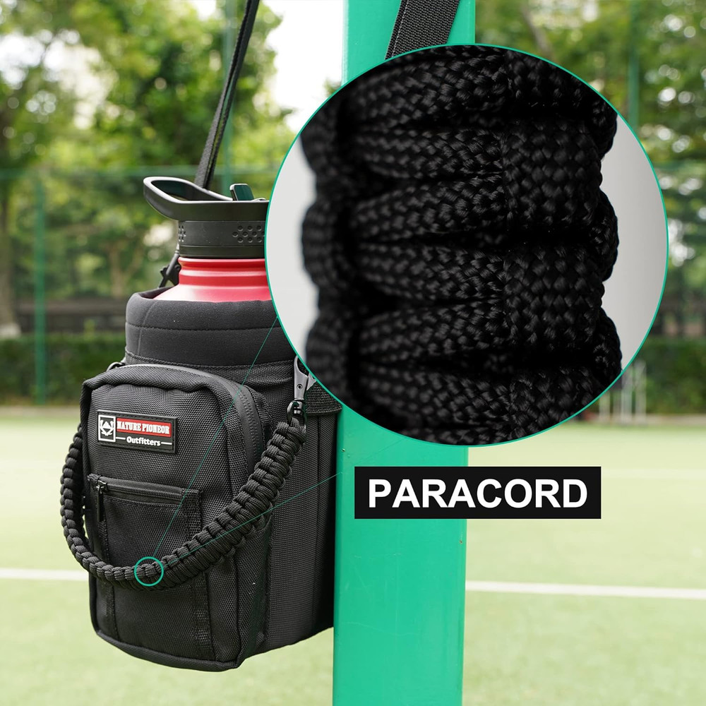 Adjustable Shoulder Strap Replacement Paracord Handle with Metal Hooks