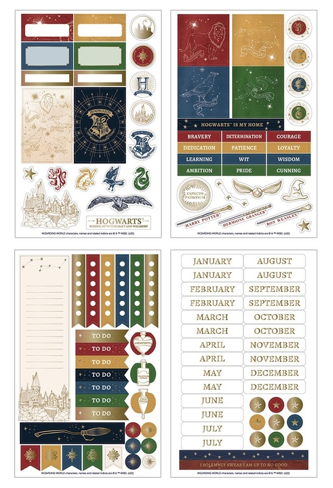 Harry Potter 12 Month Planner Set - Undated -Navy Constellation NEW